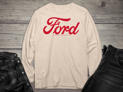 Ford Red Long Sleeve Tee