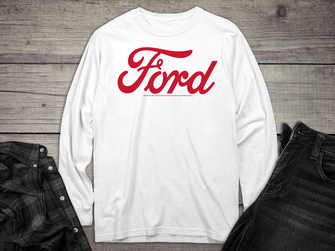 Ford Red Long Sleeve Tee
