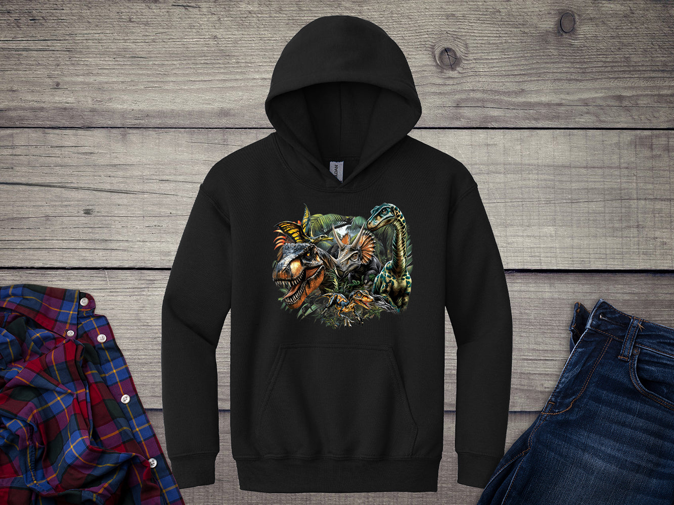 Dinosaur Jungle Youth Hoodie