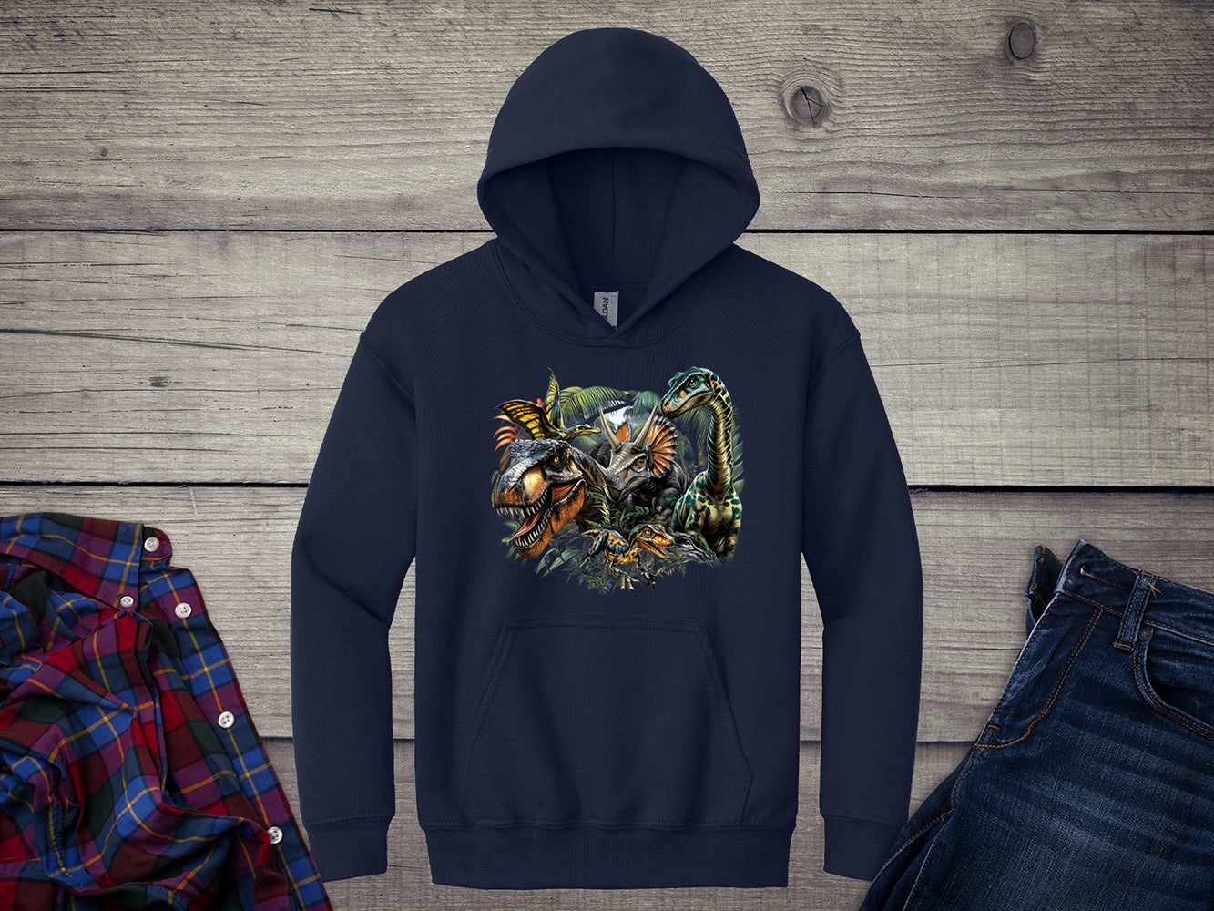 Dinosaur Jungle Youth Hoodie