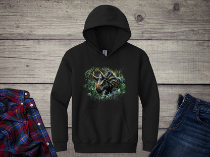 Triceratops Jungle Youth Hoodie
