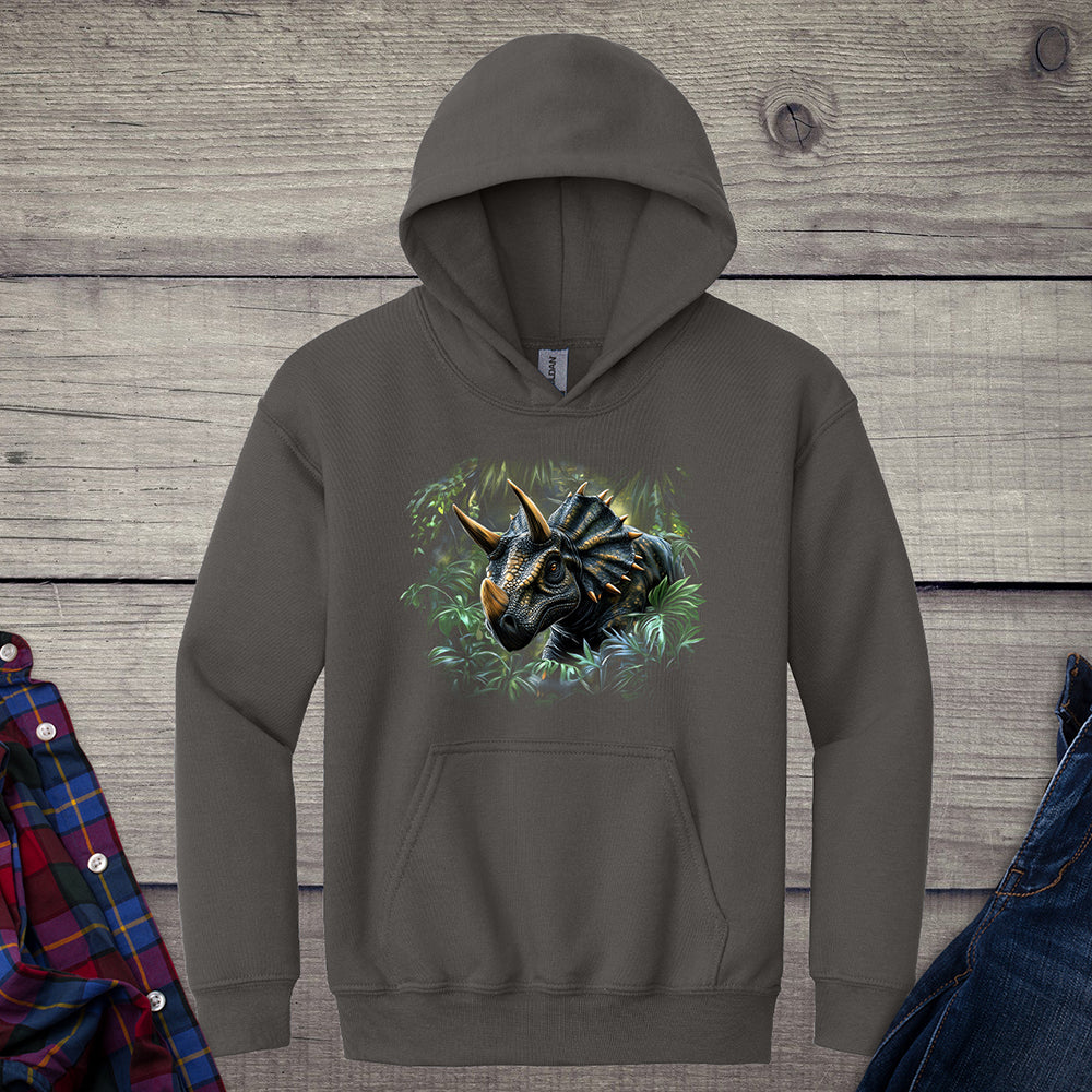 Triceratops Jungle Youth Hoodie