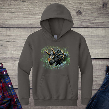 Triceratops Jungle Youth Hoodie