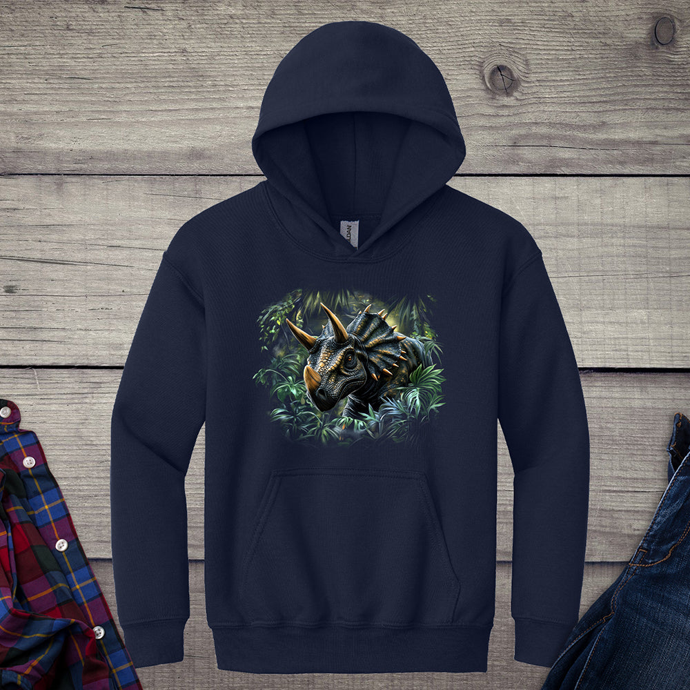 Triceratops Jungle Youth Hoodie