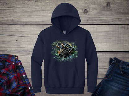 Triceratops Jungle Youth Hoodie