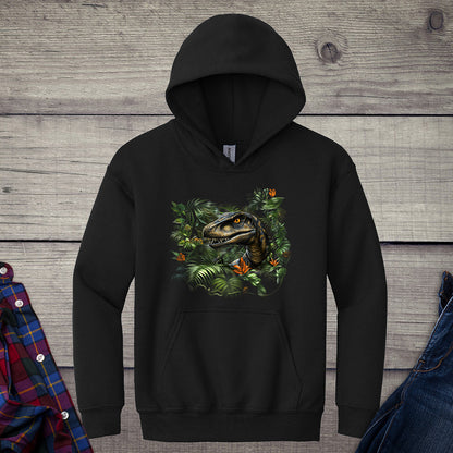 Velociraptor Jungle Youth Hoodie