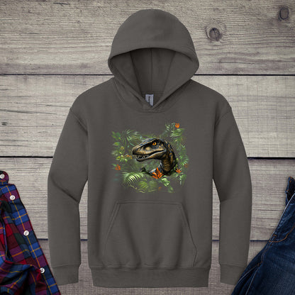 Velociraptor Jungle Youth Hoodie