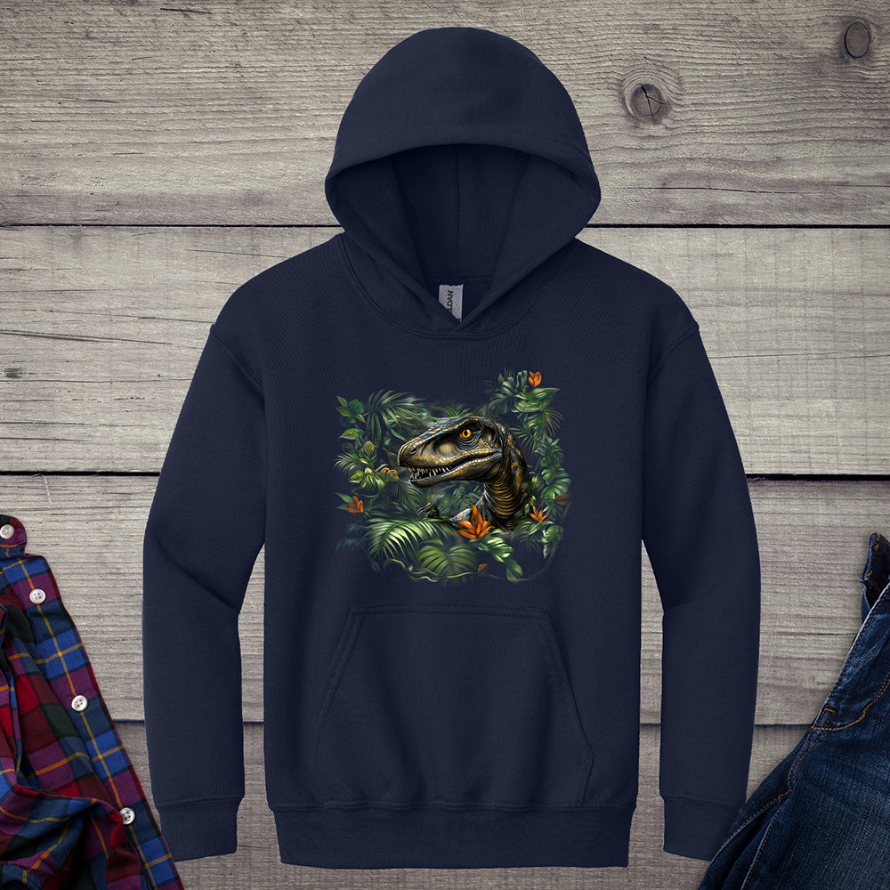 Velociraptor Jungle Youth Hoodie
