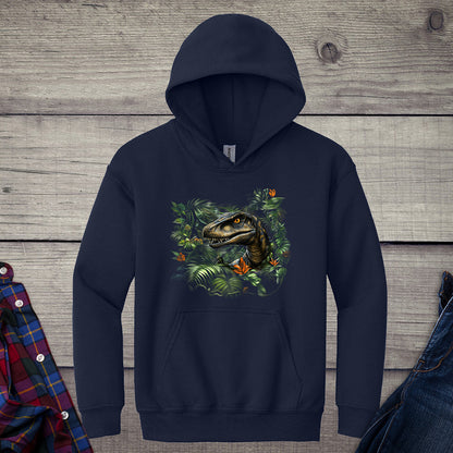 Velociraptor Jungle Youth Hoodie