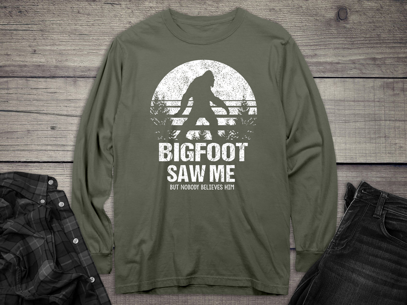 Bigfoot Saw Me Long Sleeve Tee