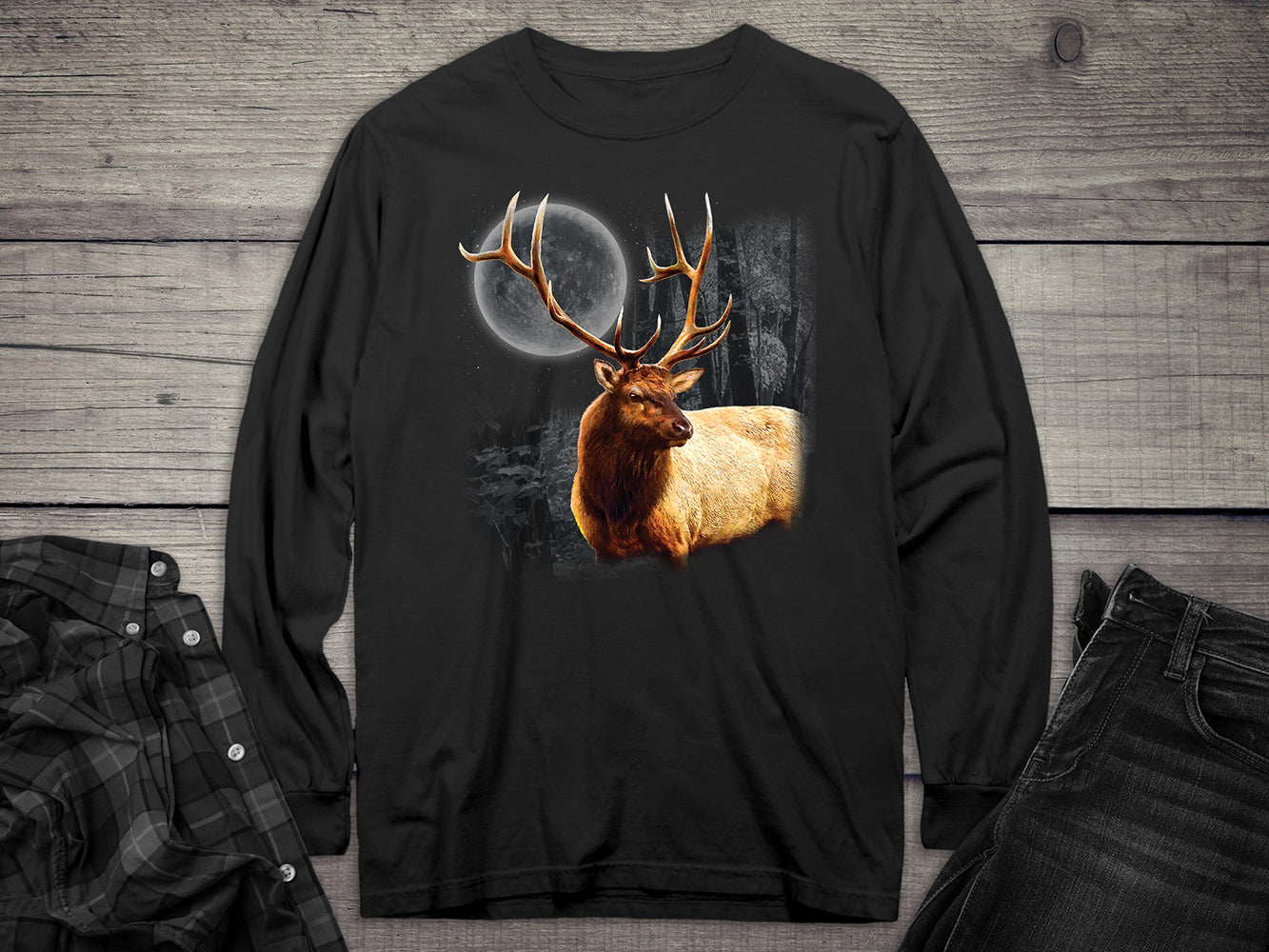 Elk Wilderness Long Sleeve Tee