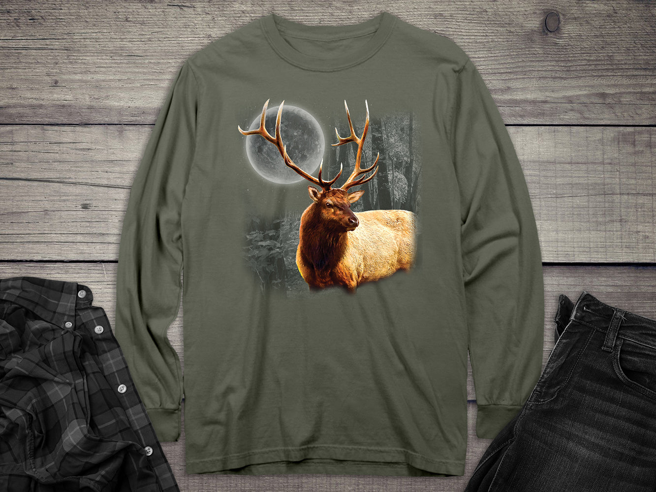 Elk Wilderness Long Sleeve Tee