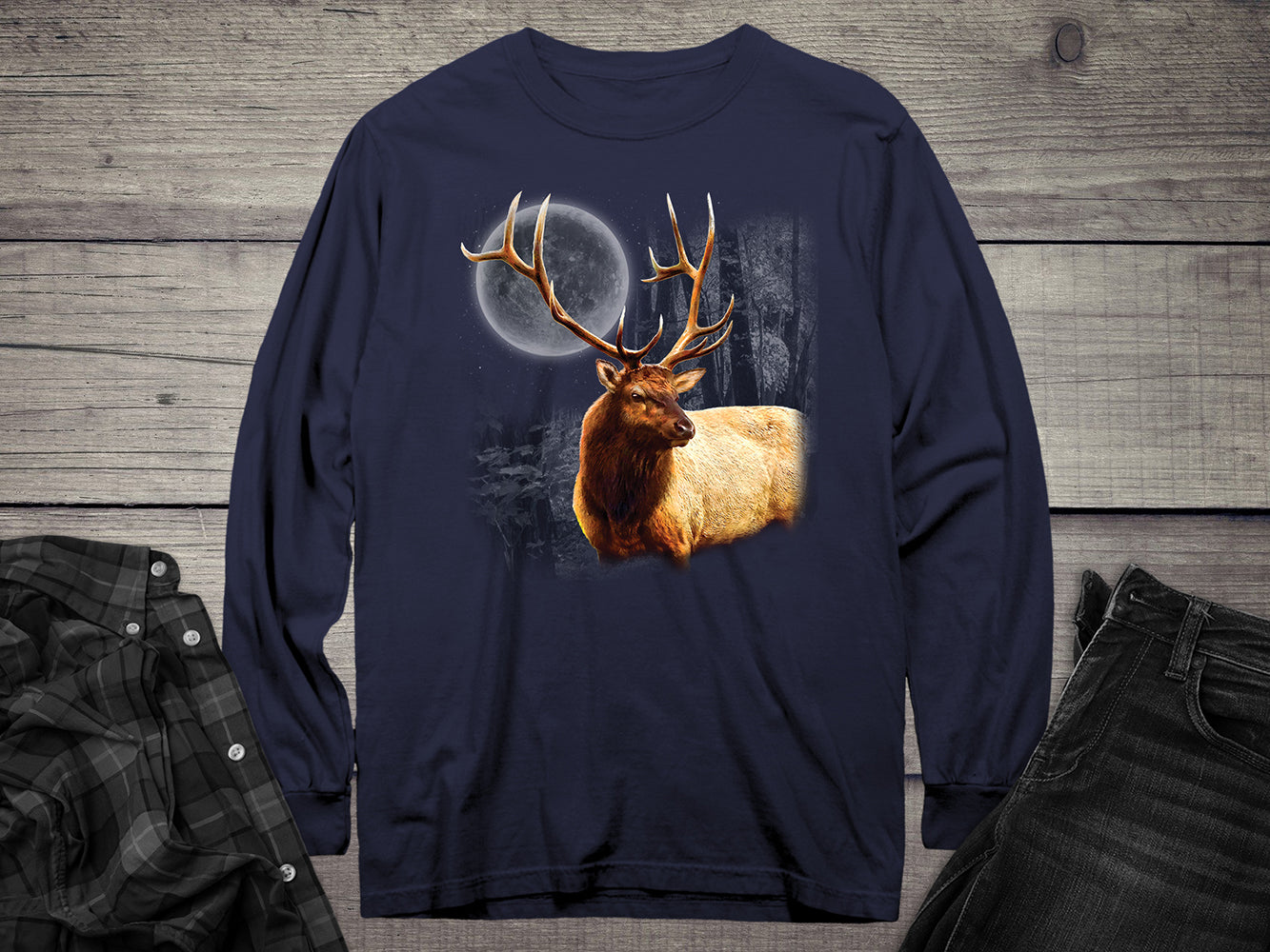 Elk Wilderness Long Sleeve Tee