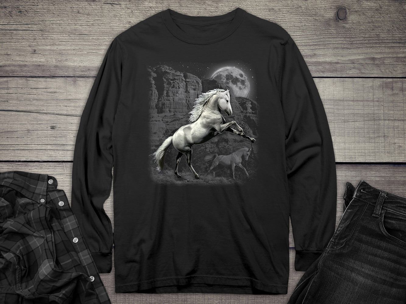 White Horse Wilderness Long Sleeve Tee
