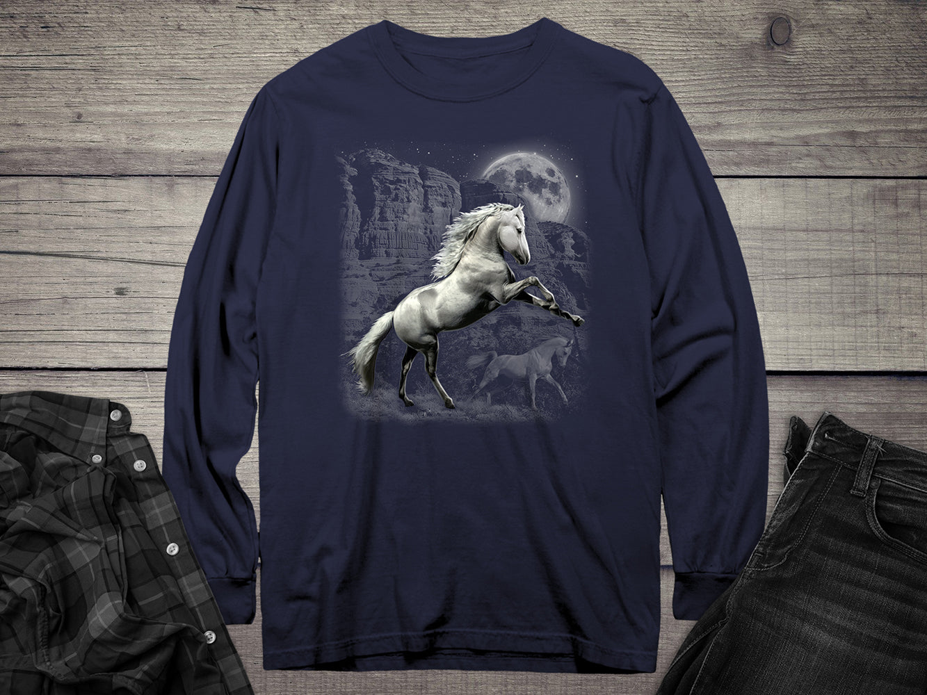 White Horse Wilderness Long Sleeve Tee