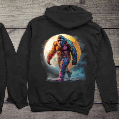 Neon Bigfoot Moon Hoodie