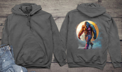 Neon Bigfoot Moon Hoodie