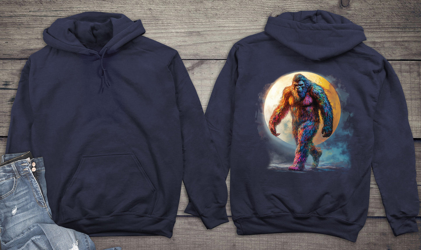 Neon Bigfoot Moon Hoodie