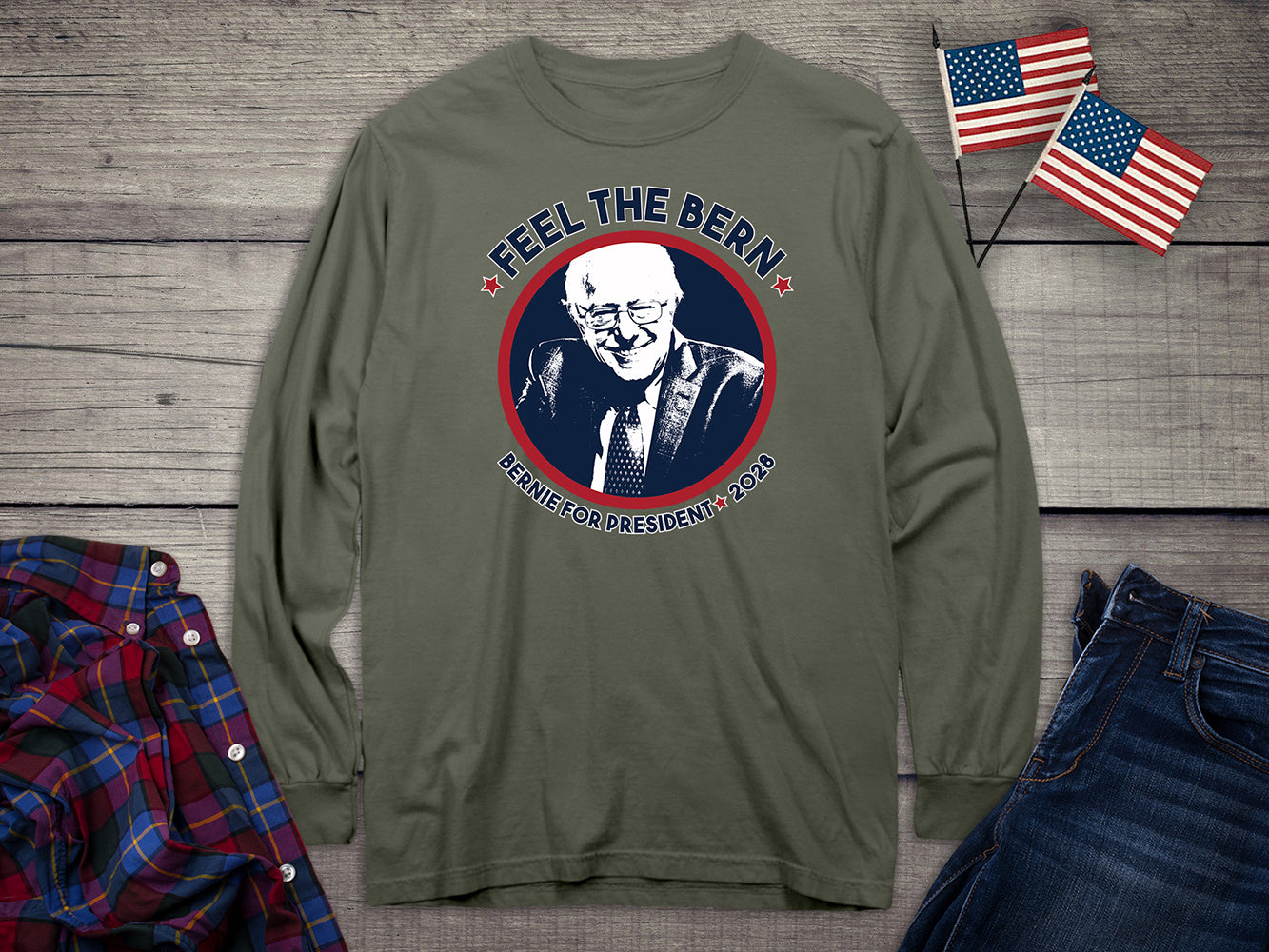 Feel The Bern Long Sleeve Tee