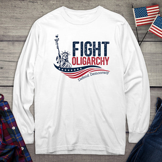 Fight Oligarchy Long Sleeve Tee