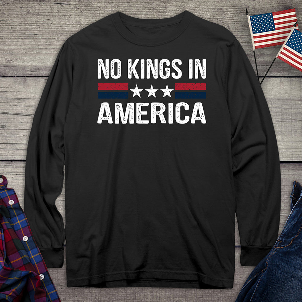 No Kings In America Long Sleeve Tee