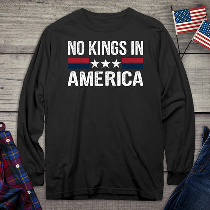 No Kings In America Long Sleeve Tee