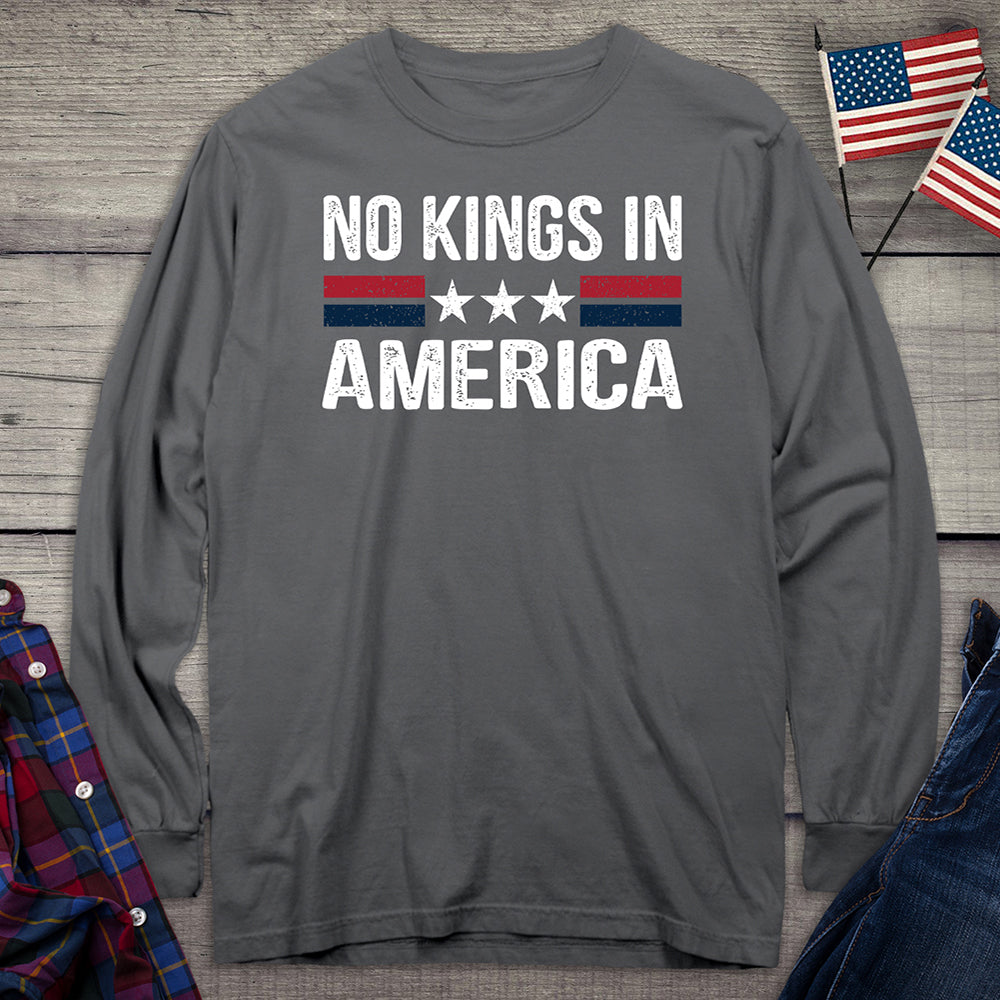No Kings In America Long Sleeve Tee