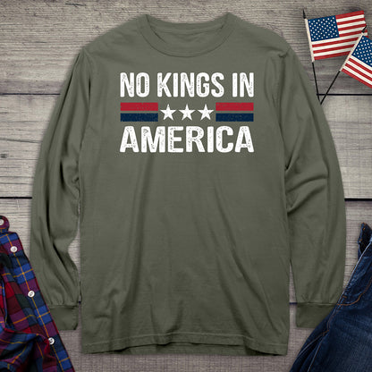 No Kings In America Long Sleeve Tee