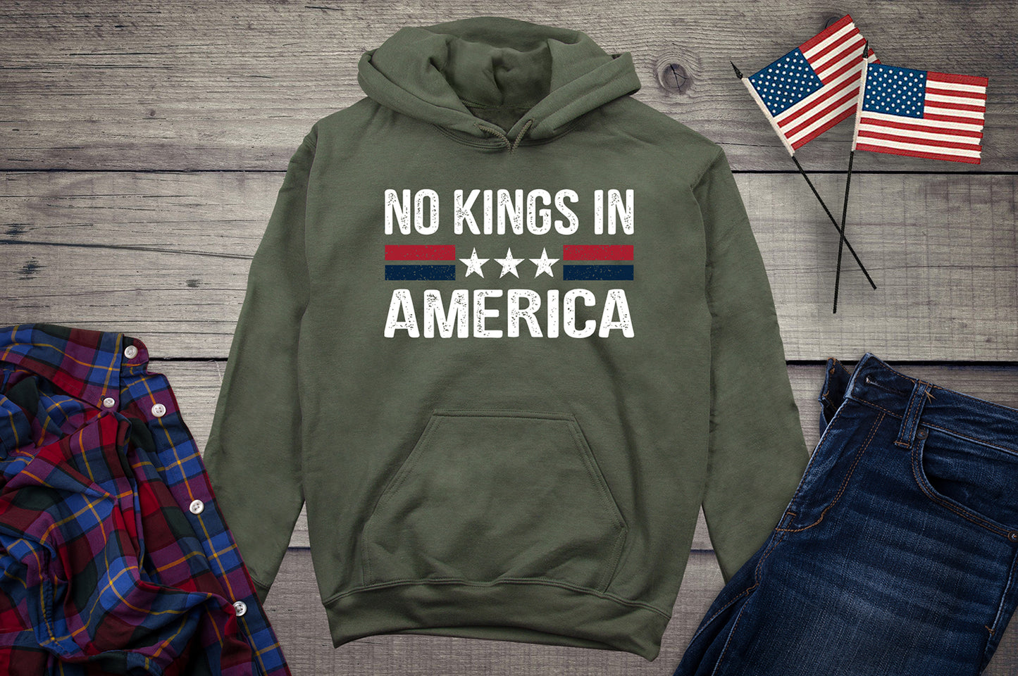 No Kings In America Hoodie