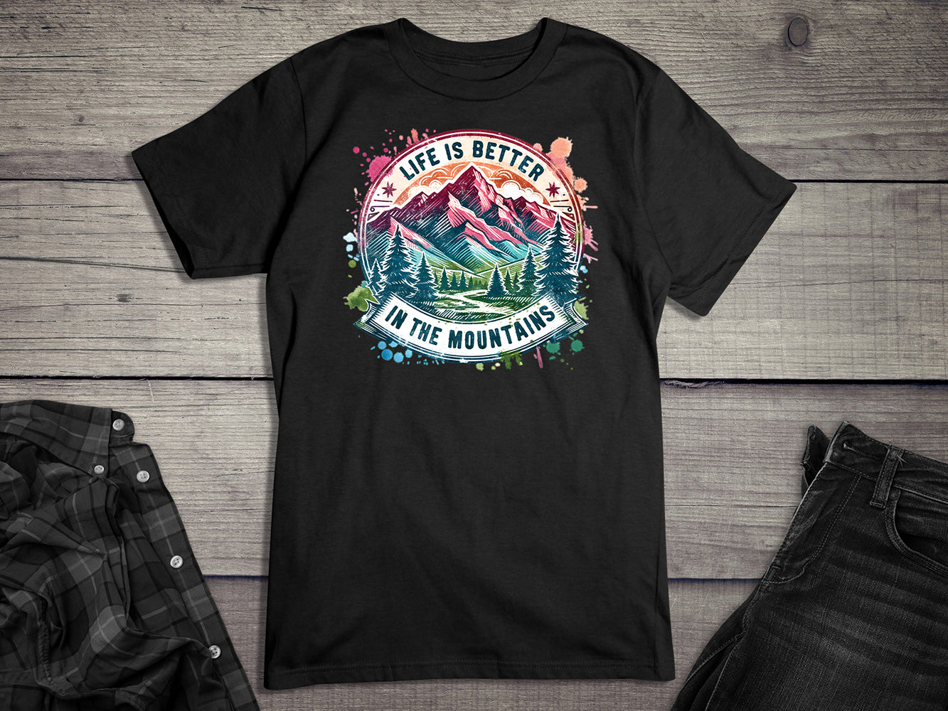 Life Is Better Mountains T-Shirt