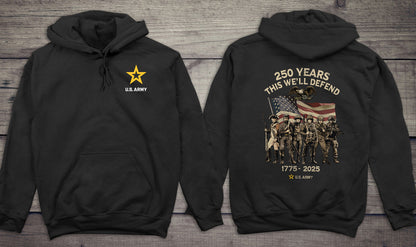 Army This We’ll Defend With Crest Hoodie