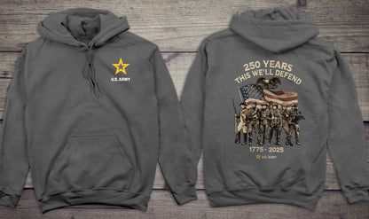 Army This We’ll Defend With Crest Hoodie