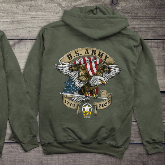 Army 250 Eagle With Crest Hoodie