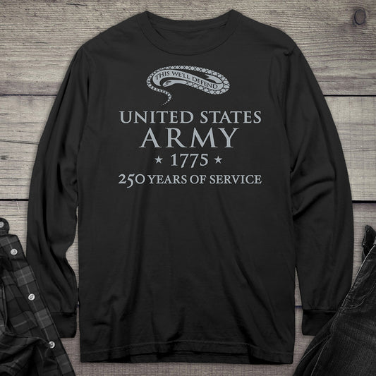 Army 250 Years Of Service Long Sleeve Tee