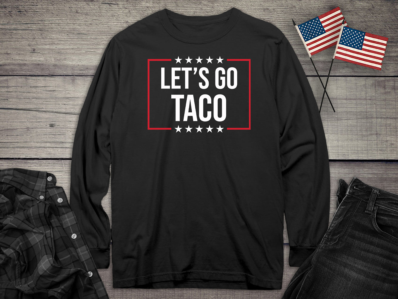 Let’s Go Taco Stars Long Sleeve Tee