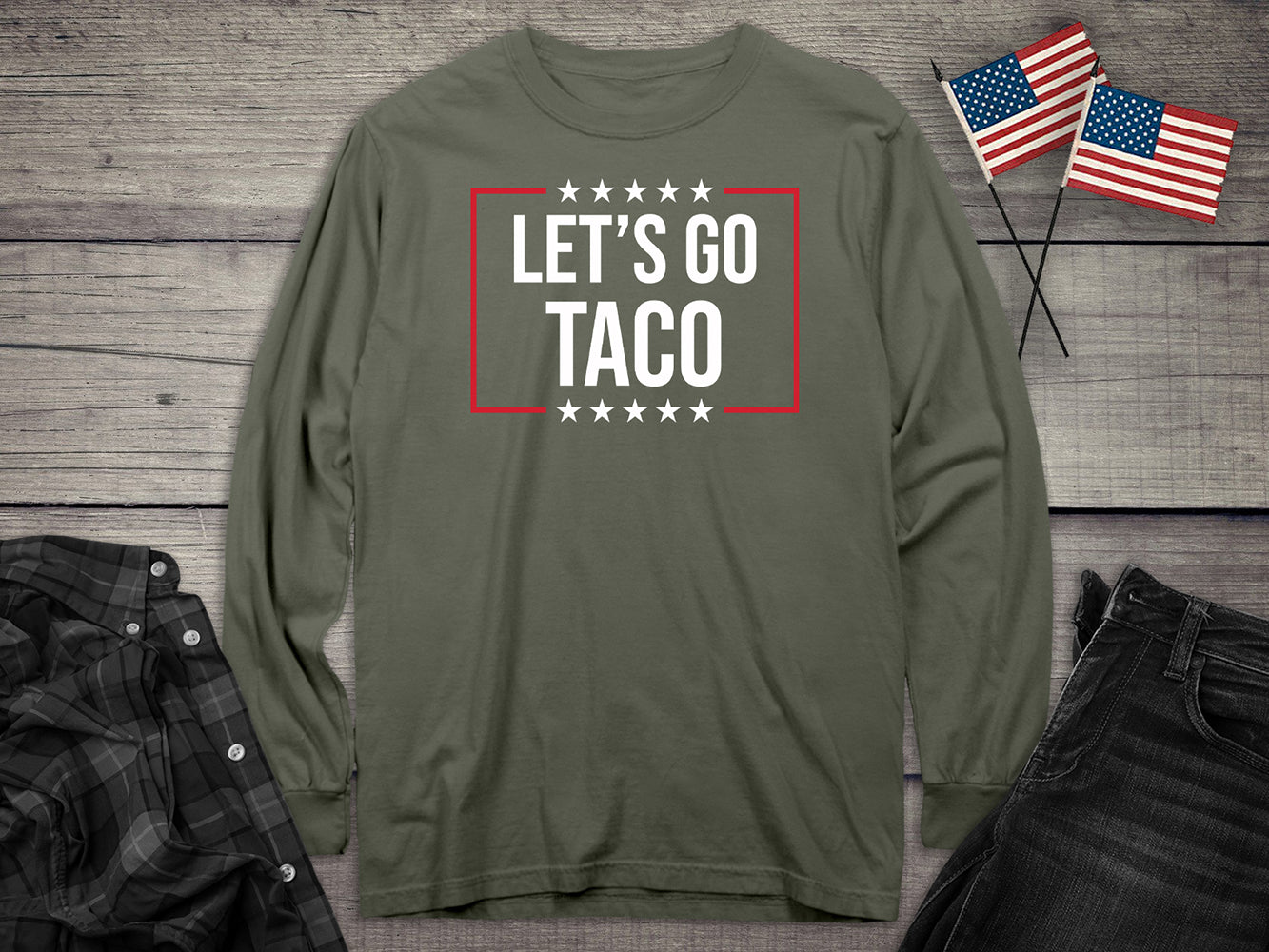 Let’s Go Taco Stars Long Sleeve Tee