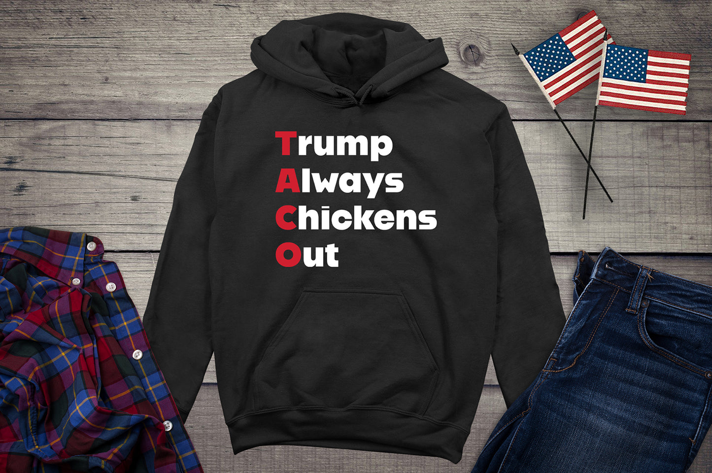 Trump Always Chickens Out Hoodie