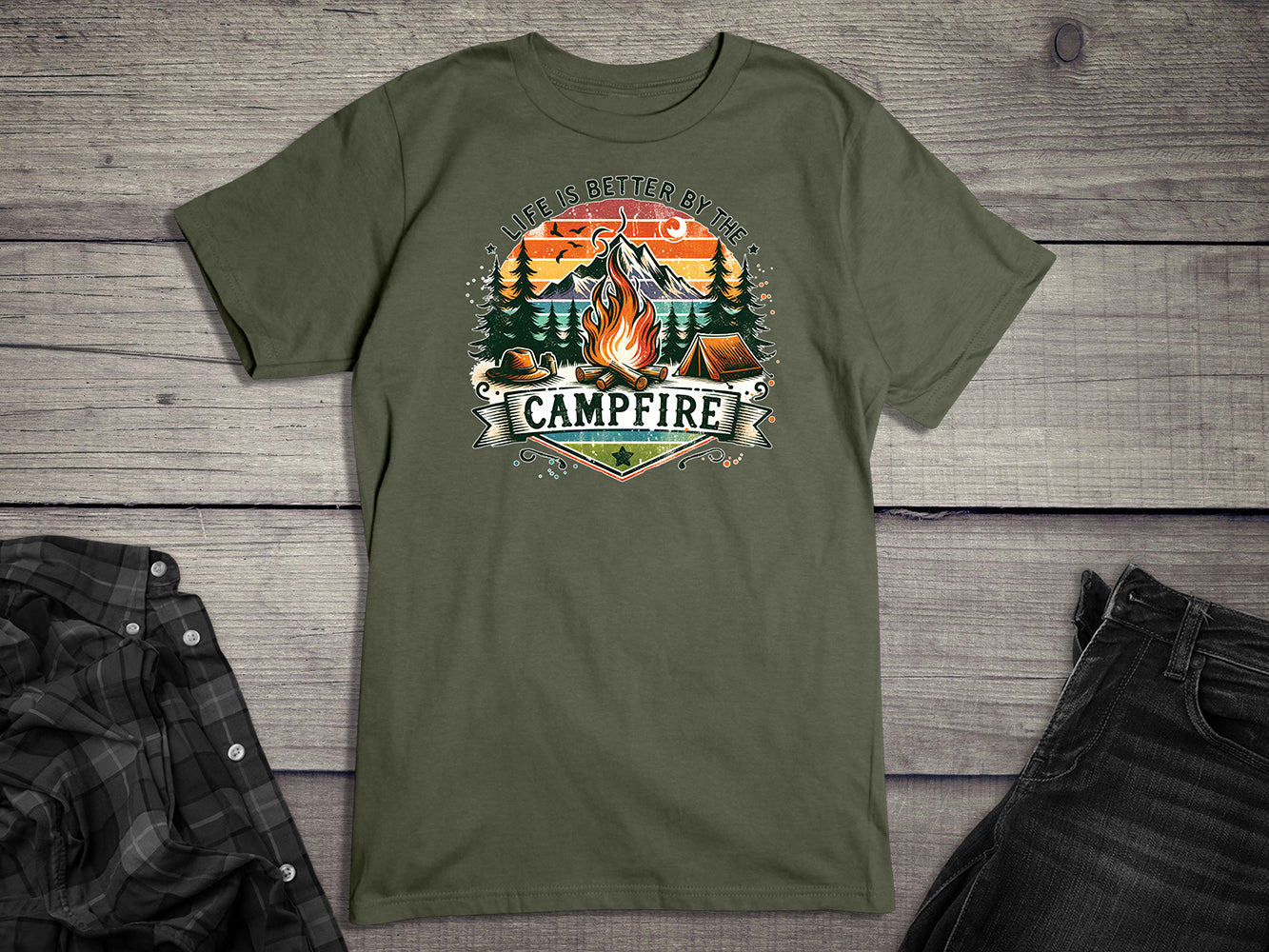 Life Is Better Campfire T-Shirt