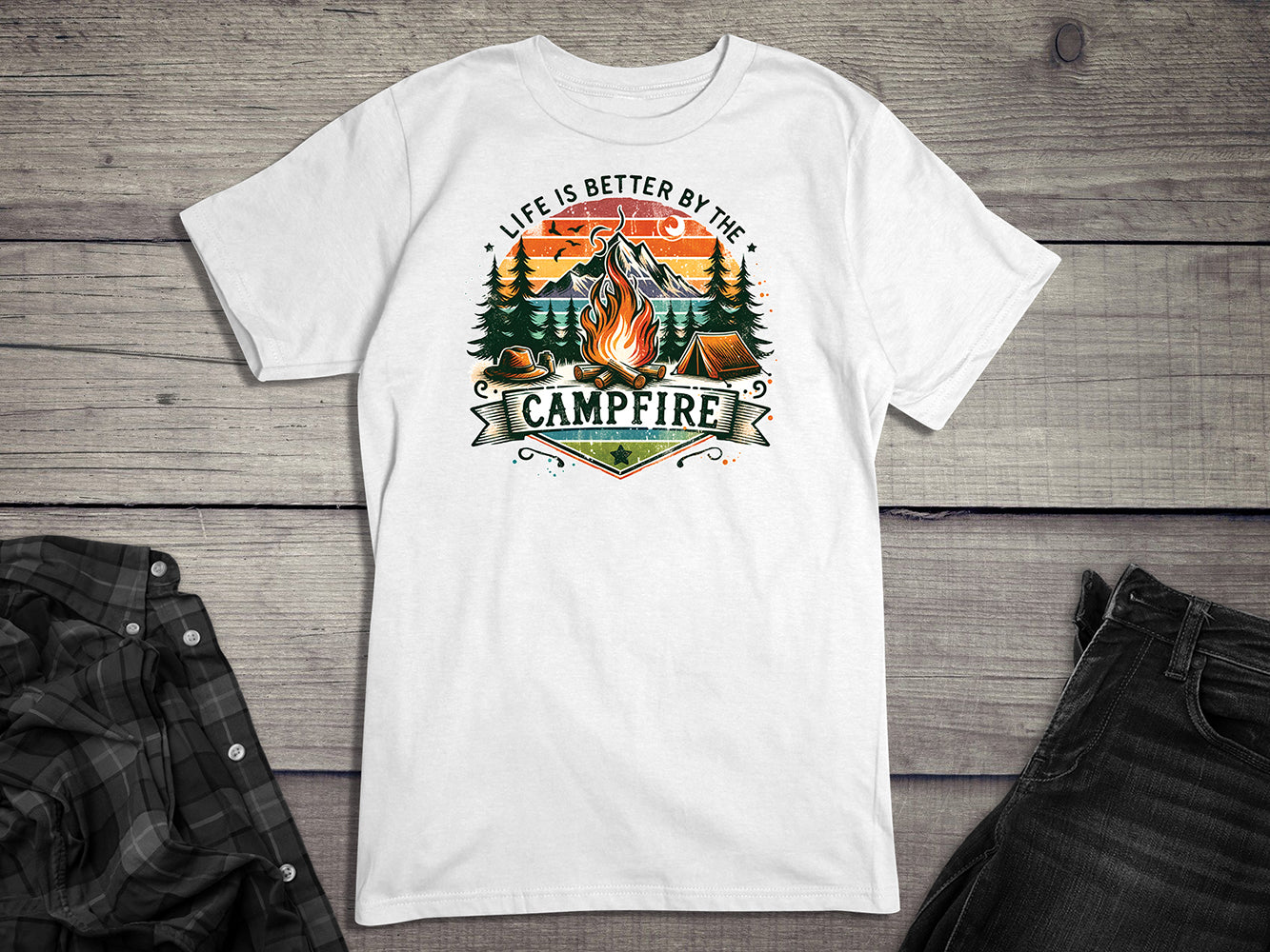 Life Is Better Campfire T-Shirt