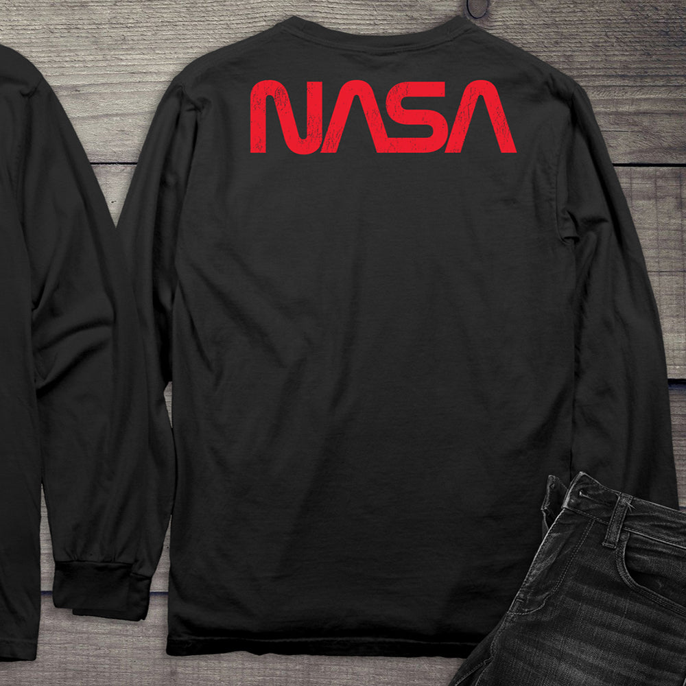 NASA Worm With Crest Long Sleeve Tee