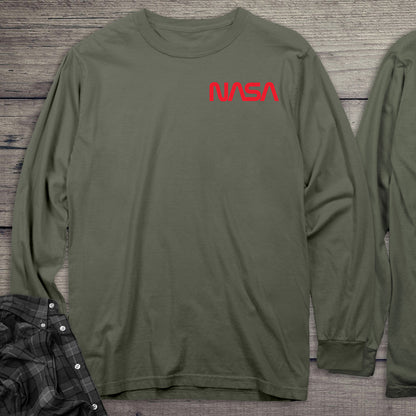 NASA Worm With Crest Long Sleeve Tee