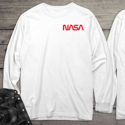 NASA Worm With Crest Long Sleeve Tee