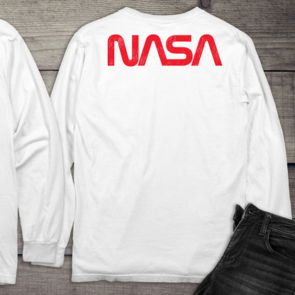 NASA Worm With Crest Long Sleeve Tee