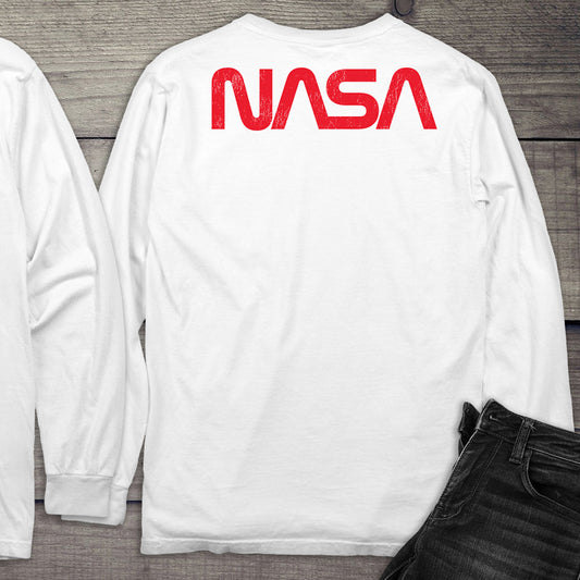 NASA Worm With Crest Long Sleeve Tee