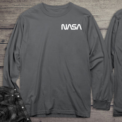 NASA I Need Some Space With Crest Long Sleeve Tee