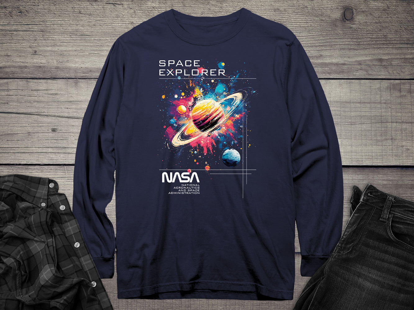NASA Space Explorer Long Sleeve Tee