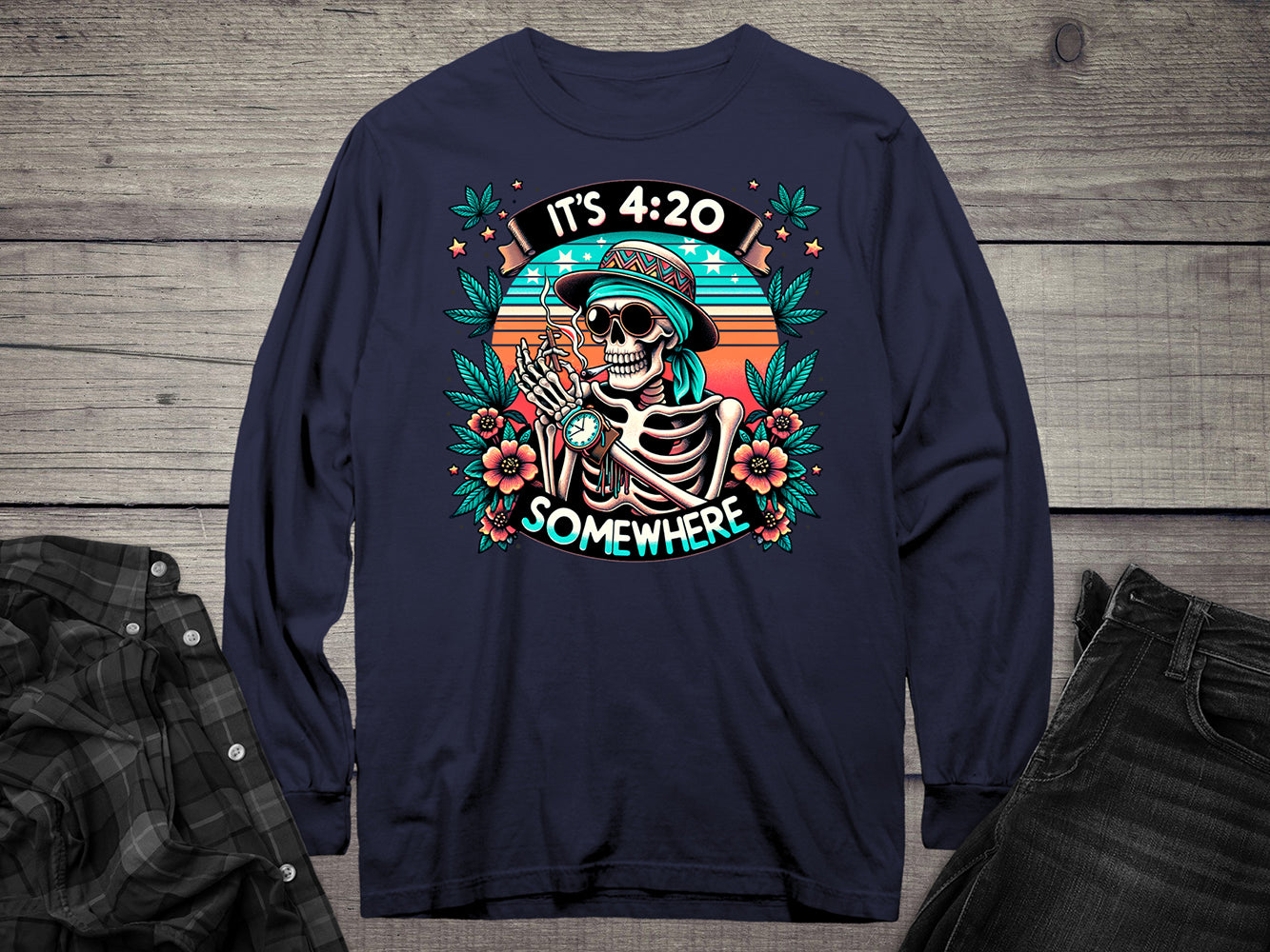 4:20 Somewhere Long Sleeve Tee