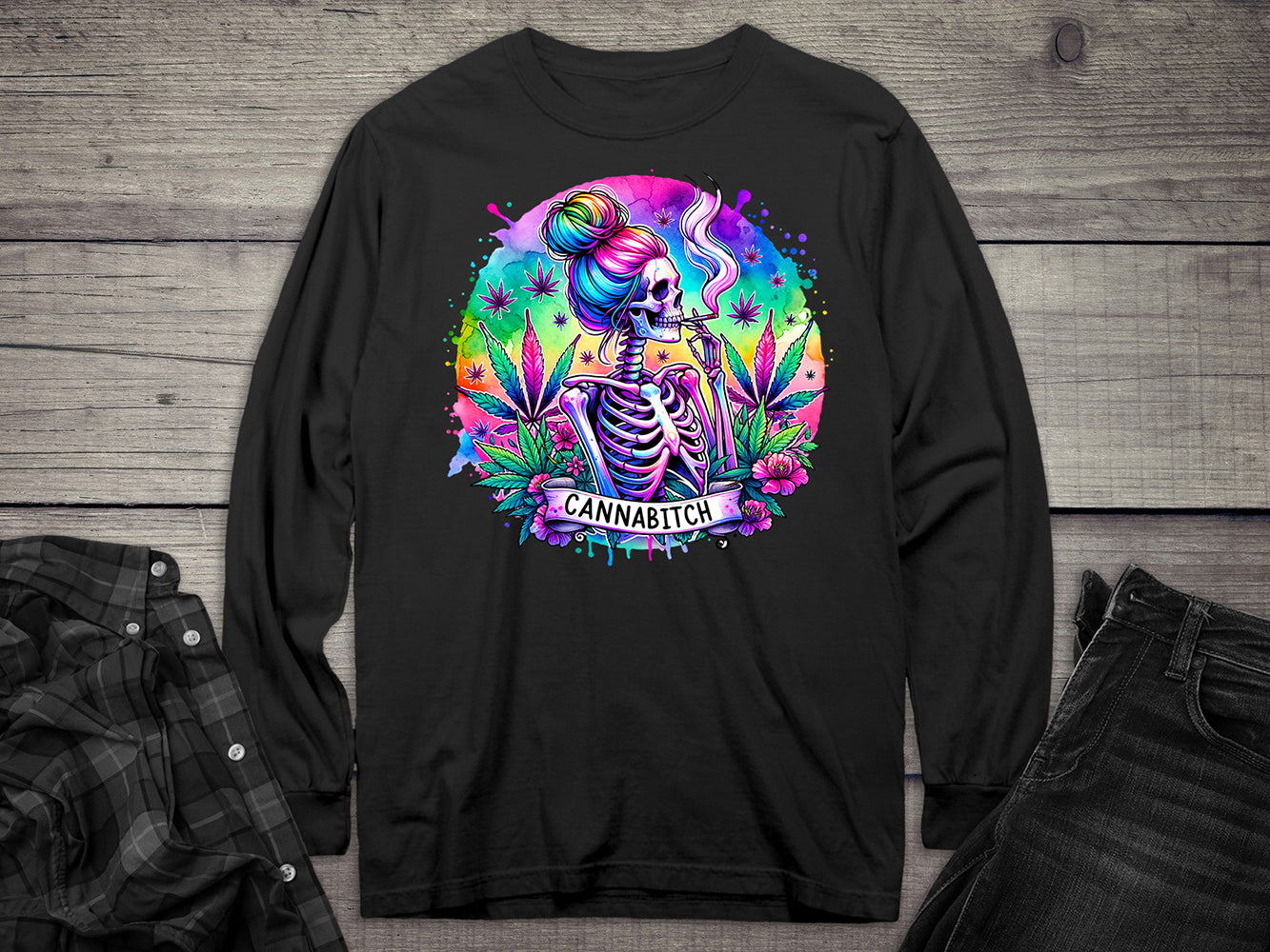 Cannabitch Long Sleeve Tee