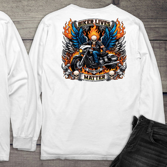 Biker Lives Matter Long Sleeve Tee
