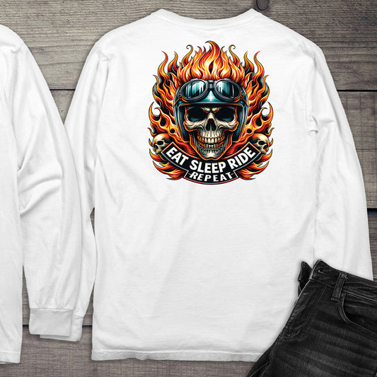 Eat Sleep Ride Long Sleeve Tee